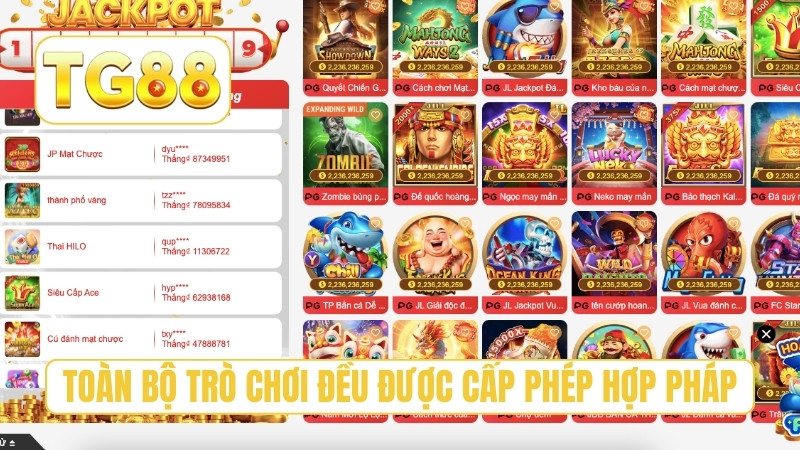 TG88 ⭐ Trang Chủ Chính Thức T9/2026 | Link TG88 Xúc Liền +188K 19 Toàn bộ trò chơi đều được cấp phép hợp pháp